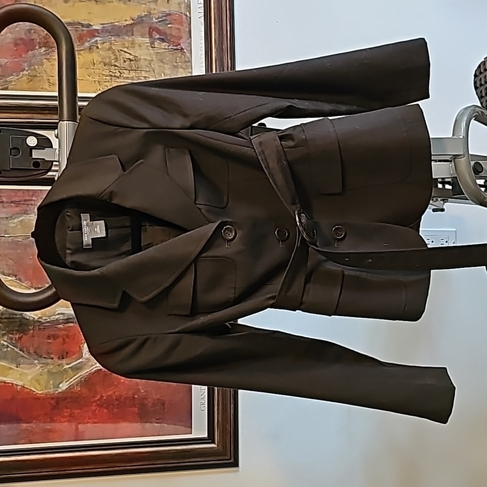 ANN TAYLOR BROWN BLAZER